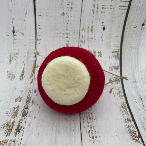 Felt Toadstool Ornament, New - Picture 6 of 10
